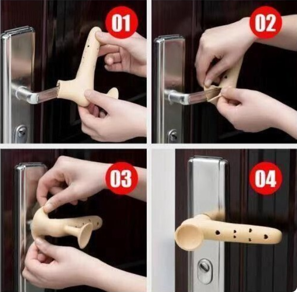3 Pcs Universal Door Handle Finger Guard & Safety Protector