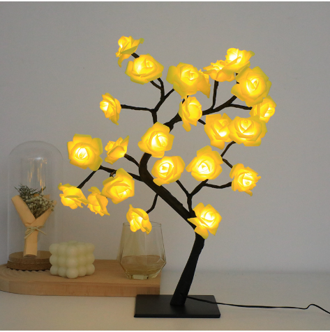 LED রোজ ট্রি ল্যাম্প | গোলাপ ফুলের ডেকোরেশন লাইট
